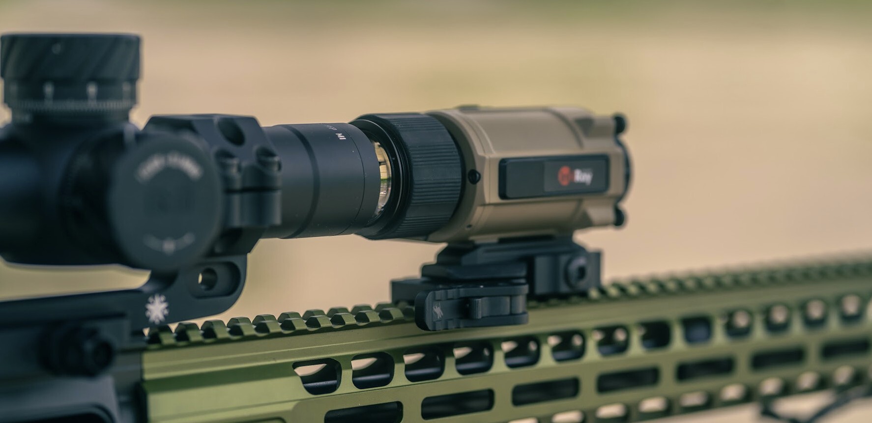 RH25V2 In Front of a 1-8 scope